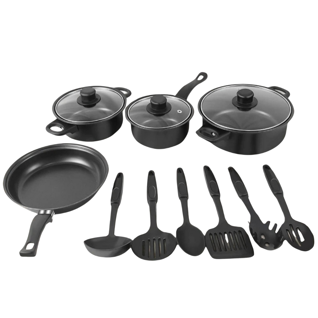Batería de Cocina Antiadherente 13 Pzs